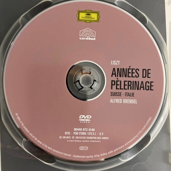 Alfred Brendel / Liszt / Annees De Pelerinage I  II (DVD, 2006) - Picture 4 of 4